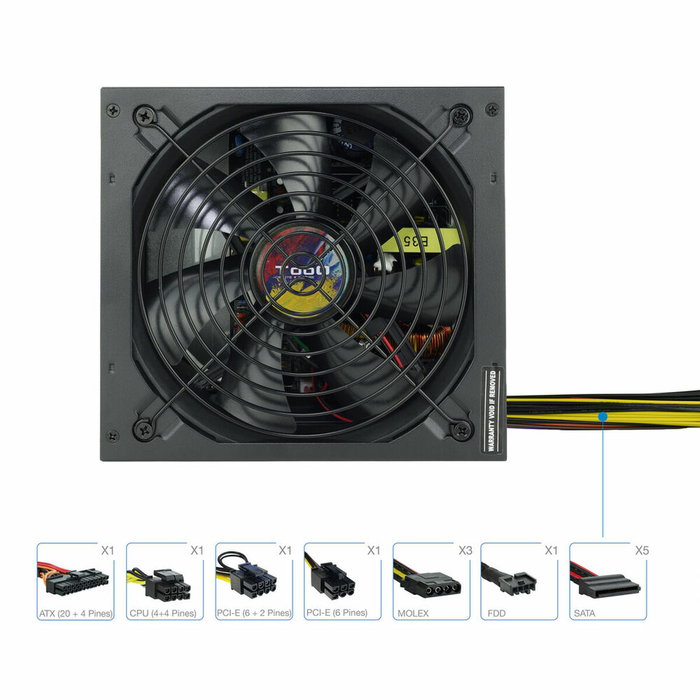 Bloc d’Alimentation TooQ TQAPOLO-700SP 700 W CE - RoHS Bloc d’Alimentation TooQ TQAPOLO-700SP 700 W CE - RoHS