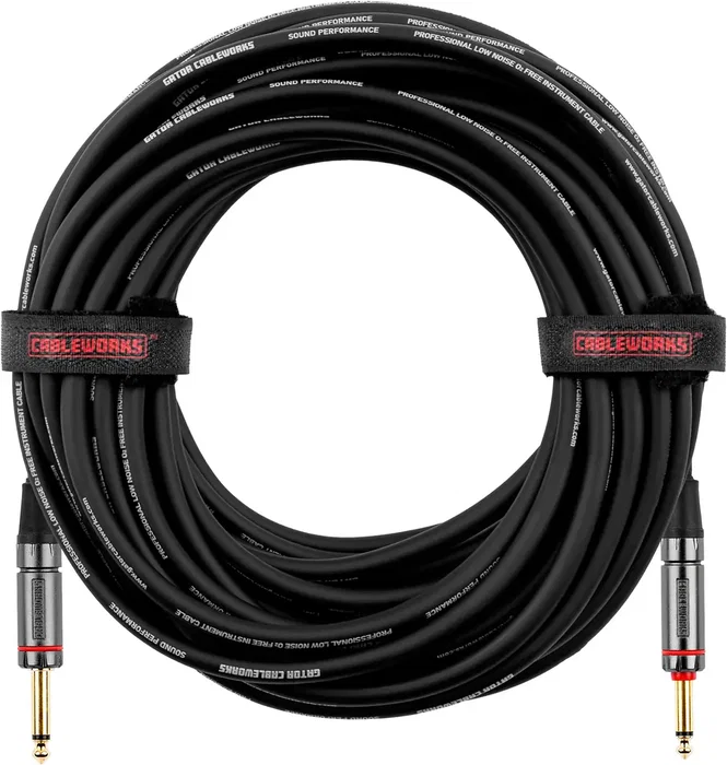CABLEWORKS Câble Instrument Jack/Jack avec Silent 9 mètres CABLEWORKS Câble Instrument Jack/Jack avec Silent 9 mètres