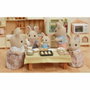 Sylvanian Families La famille Lapin Crème - 4 figurines articulées