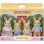Sylvanian Families Poupée Famille Lapin Crème Articulée et Habillée - Figurine Jouet avec Vêtements Amovibles - À Partir de 3 Ans
