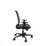 Chaise Alares Synchro 5 positions tissu Gris foncé Maille Noir Base en nylon noir Accoudoir 1D Sans appui-tête Roulettes 65mm nylon