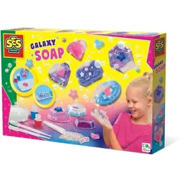SES CREATIVE Moule à savonnettes Galaxie pour enfants à partir de 7 ans - Blanc - Garantie 2 ans