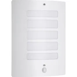 Brilliant TODD - Applique extérieure murale avec détecteur de mouvement, blanc, métal et plastique, culot E27 max 60W, pour éclairage extérieur