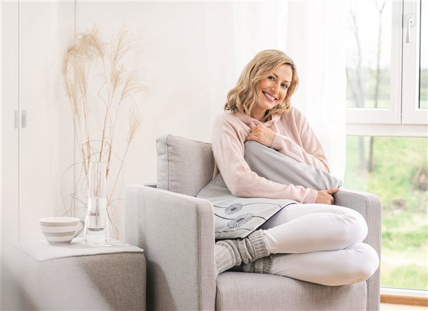 Beurer HK-125-XXL Coussin chauffant électrique gris Marengo doux au toucher 40x60 cm pour soulager les douleurs musculaires