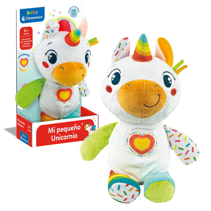 Clementoni Peluche Licorne Musicale Bébé