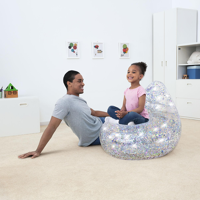 Bestway 75105 Fauteuil Gonflable Paillettes 72x72x64 cm +3 Ans Intérieur et Jardin Bestway 75105 Fauteuil Gonflable Paillettes 72x72x64 cm +3 Ans Intérieur et Jardin
