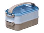 Leknes Gamelle double étage avec anse TPR 1,6L