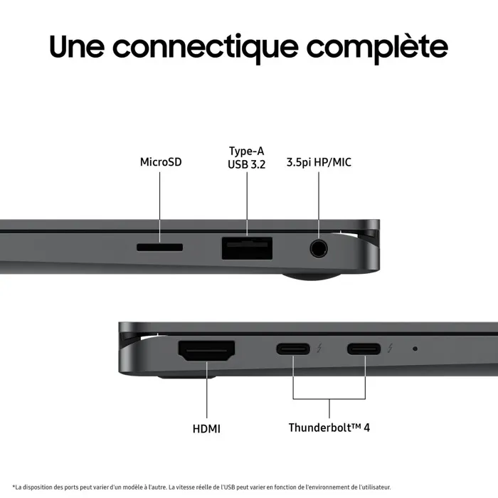 Samsung Galaxy book 5 360 - Intel Core Ultra 7 - 16Go - 1To SSD - Anthracite - AZERTY