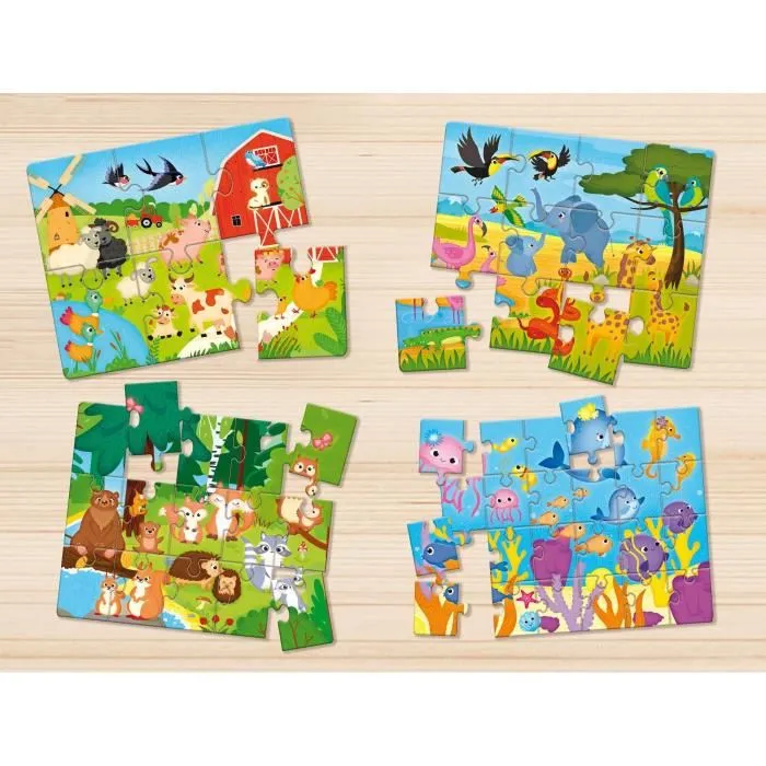 Lisciani Giochi - Jeu d'Association Educatif CAROTINA BABY Les Animaux et Leur Environnement pour Enfants 3-6 Ans
