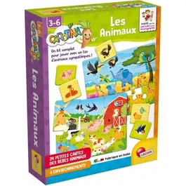 Lisciani Giochi - Jeu d'Association Educatif CAROTINA BABY Les Animaux et Leur Environnement pour Enfants 3-6 Ans