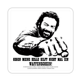 Blechwaren Fabrik Braunschweig Sous-verres Bud Spencer en tôle 10 x 10 cm