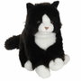 Gipsy Toys Chat Mimiz Peluche Noir et Blanc 28 cm