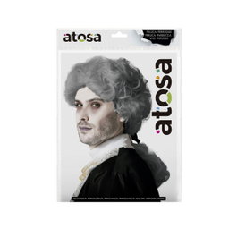 Perruque Vampire Gris avec Mèches Blanches 140g