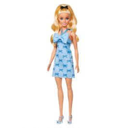 Barbie Fashionistas Poupée Robe Dos Nu Bleu Layette avec Nœud