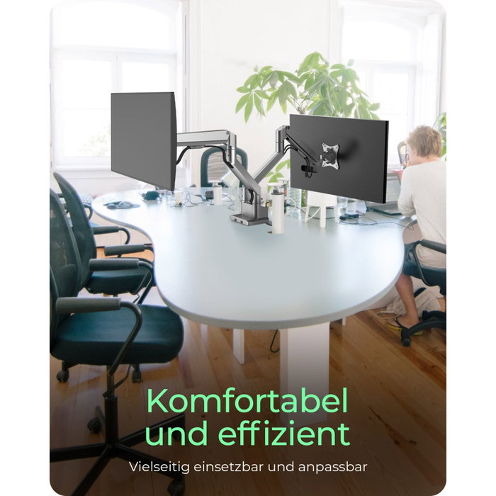 Icy ICY BOX IB-MS524-T Bras de moniteur pour 2 écrans jusqu'à 32 pouces