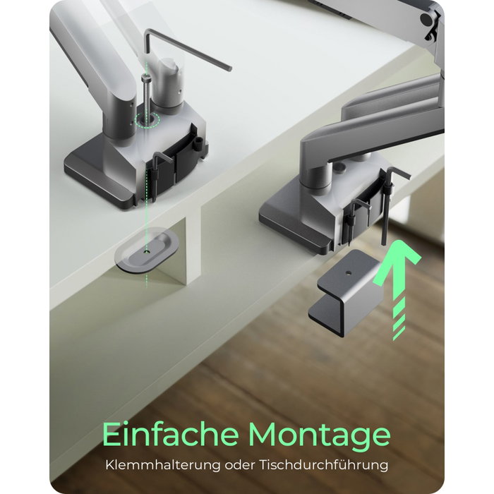 Icy ICY BOX IB-MS524-T Bras de moniteur pour 2 écrans jusqu'à 32 pouces