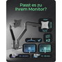 Icy ICY BOX IB-MS524-T Bras de moniteur pour 2 écrans jusqu'à 32 pouces
