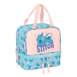 Sac à goûter Lilo & Stitch Ohana Bleu Rose 20 x 20 x 15 cm