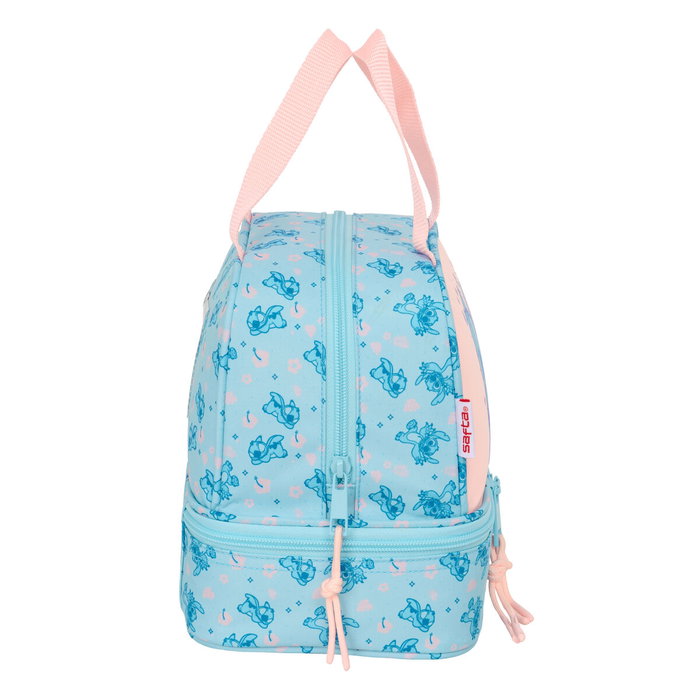 Sac à goûter Lilo & Stitch Ohana Bleu Rose 20 x 20 x 15 cm Sac à goûter Lilo & Stitch Ohana Bleu Rose 20 x 20 x 15 cm