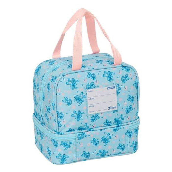 Safta Sac à goûter Lilo & Stitch Ohana Bleu et Rose