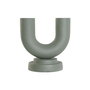Vase Home ESPRIT Vert Aluminium 18 x 13 x 19 cm (2 Unités)