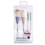 Idc Institute Kit de 4 Pinceaux de Maquillage Candy