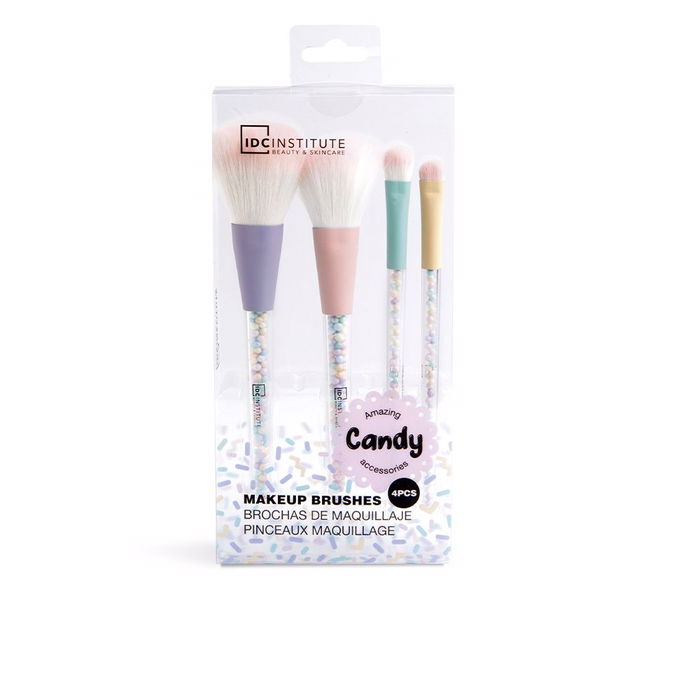 Idc Institute Coffret 4 Pinceaux à Maquillage Candy Institut IDC