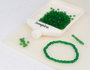 Innspiro Rocaille de verre rond glacé vert 3,8 mm 500g