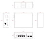 Ernitec Switch géré industriel Gigabit 6 ports PoE - 4 ports PoE+ Gigabit, 2 ports SFP 1 Gbps, 120W total, IP40, pour rail DIN