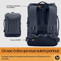 HP Sac à dos Travel pour ordinateur portable 15,6 pouces, 25 litres, compartiment extensible, gris acier, fabriqué en plastique recyclé