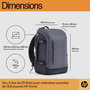 HP Sac à dos Travel pour ordinateur portable 15,6 pouces, 25 litres, compartiment extensible, gris acier, fabriqué en plastique recyclé