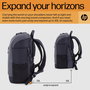 HP Sac à dos Travel pour ordinateur portable 15,6 pouces, 25 litres, compartiment extensible, gris acier, fabriqué en plastique recyclé