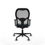 Piqueras y Crespo Chaise de Bureau 1D036G0 Gris Vert pétrole