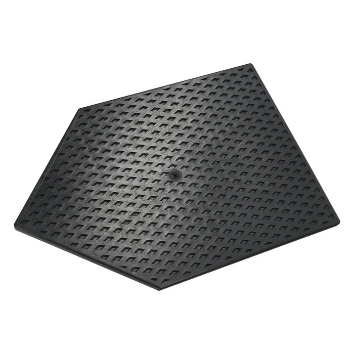 WOLFPACK LINEA PROFESIONAL Talocha Plastico Punta Mango Madera 27x18 cm Negro Con Alveolos