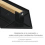 WOLFPACK LINEA PROFESIONAL Talocha Plastico Punta Mango Madera 27x18 cm Negro Con Alveolos