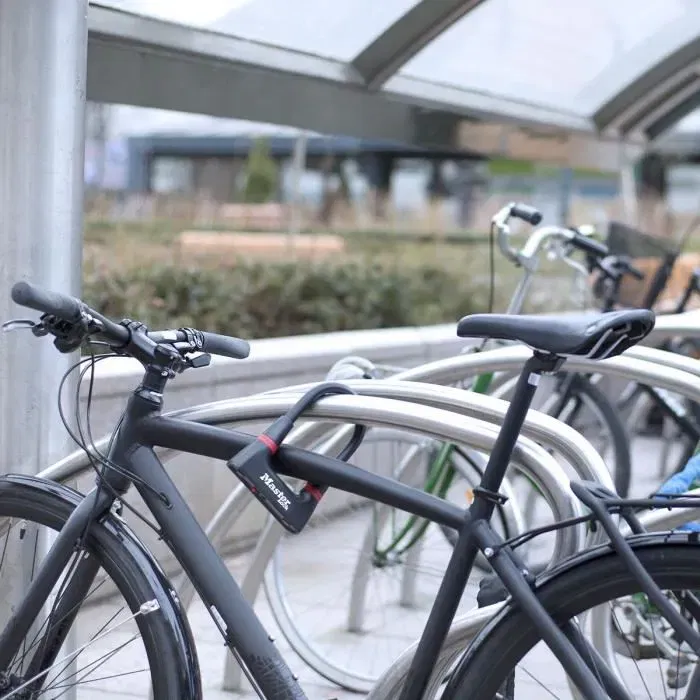 Master Lock Antivol en U Mini U en acier cémenté, protection contre le crochetage, vélo loisir