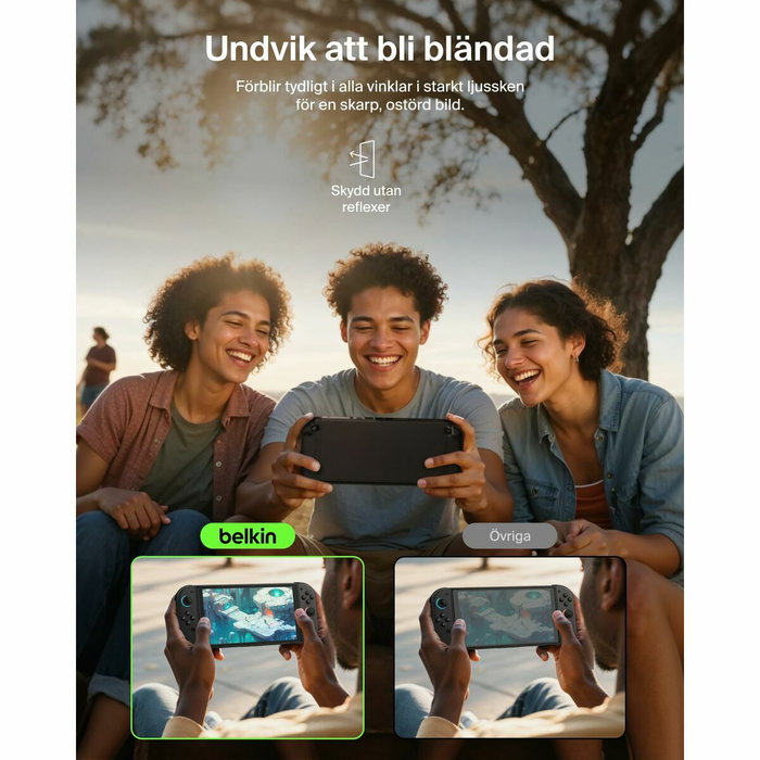 Belkin Protection d'écran antireflet en verre trempé pour Nintendo Switch 2