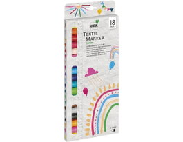 Kreul Set de 18 feutres textiles Junior