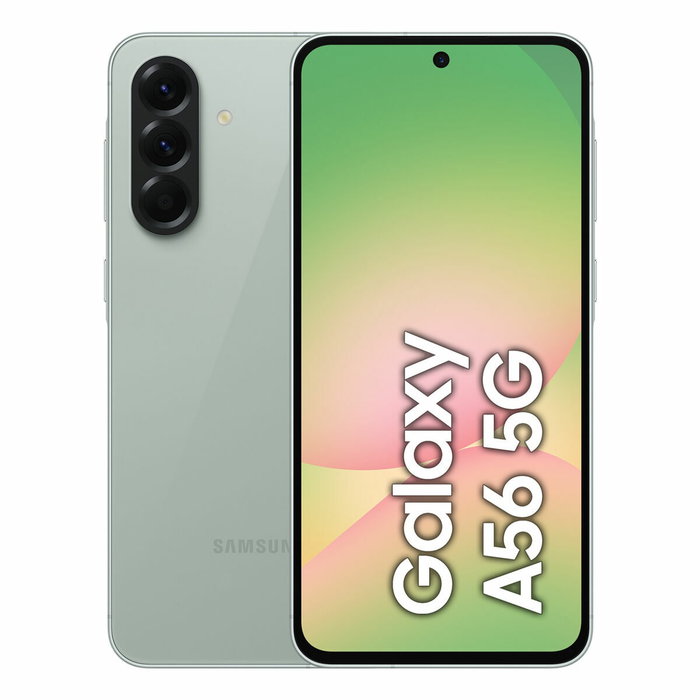 Samsung Galaxy A56 5G Smartphone 256 Go Vert sage - Ecran Super AMOLED 120Hz 6.7 pouces - Appareil photo principal 50MP - Performances durables