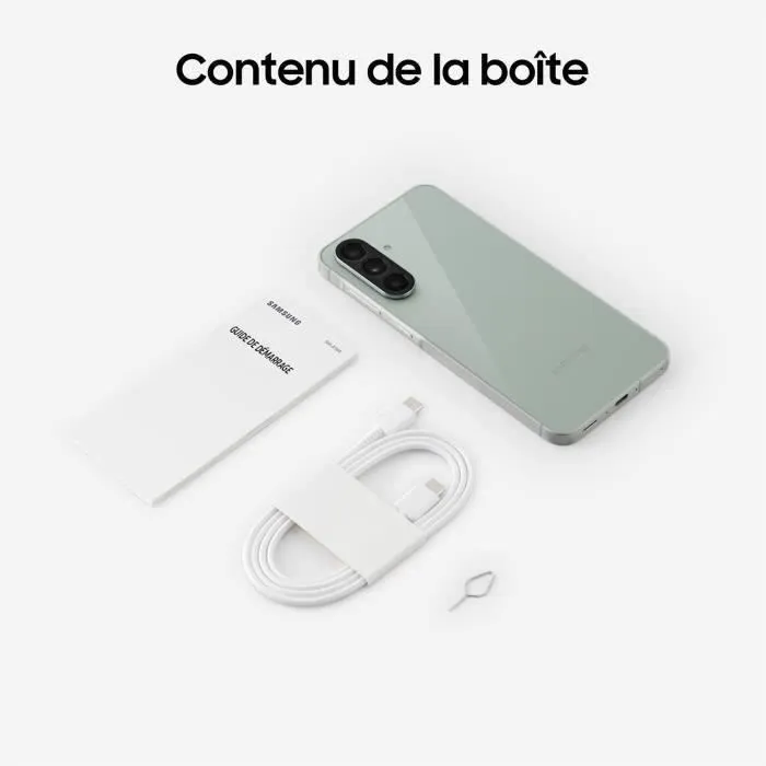 Samsung Galaxy A56 5G Smartphone 256 Go Vert sage - Ecran Super AMOLED 120Hz 6.7 pouces - Appareil photo principal 50MP - Performances durables