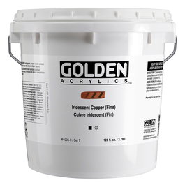 Golden Peinture Acrylique Heavy Body Cuivre Iridescent Finition Fine 3.78 L
