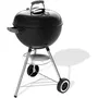 Weber Original Kettle - Barbecue à charbon Ø 47 cm, acier émaillé, thermomètre intégré, clapet d'aération, 6 couverts, noir