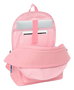 Safta Mochila double pour ordinateur portable 15,6" avec chargeur USB "El Pulpo", couleur rose, 31 x 44 x 18 cm