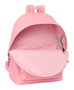 Safta Mochila double pour ordinateur portable 15,6" avec chargeur USB "El Pulpo", couleur rose, 31 x 44 x 18 cm