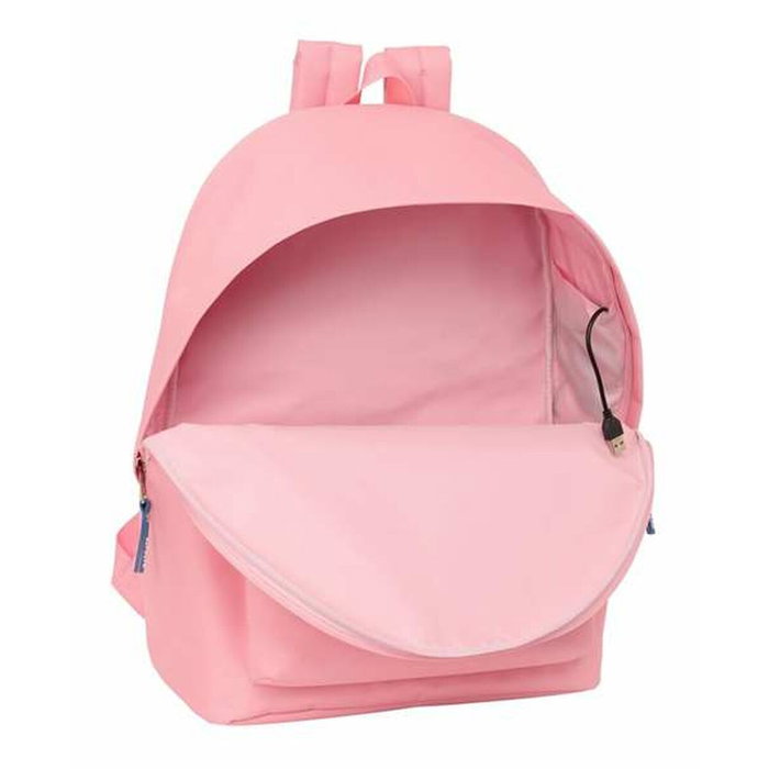 El Pulpo Cartable Rose pour Ordinateur Portable 15,6" avec USB