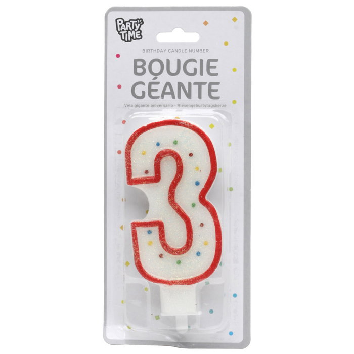 Party Time Bougies d'anniversaire 14 cm Assorties
