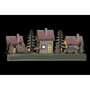 DKD Home Decor Décorations de Noël Maison en Bois (2 pcs)