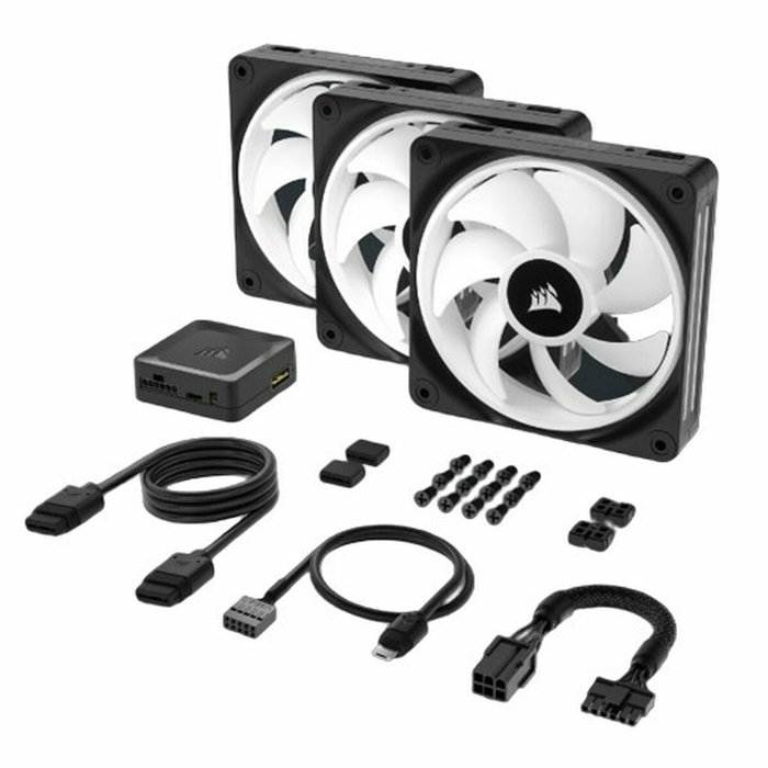 Corsair iCUE LINK QX120 RGB Noir/Multicouleur (Lot de 3) Corsair iCUE LINK QX120 RGB Noir/Multicouleur (Lot de 3)