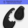 HP Souris Ergonmique Verticale Sans Fil 920 avec Repose-Poignet Magnétique et Récepteur USB - 5 Boutons Personnalisables