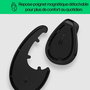HP Souris Ergonmique Verticale Sans Fil 920 avec Repose-Poignet Magnétique et Récepteur USB - 5 Boutons Personnalisables